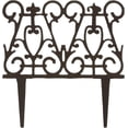 thumbnail image 3 of Esschert Design Antique Brown Cast Iron Garden Fence Edging 10 Inch, 3 of 4
