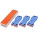 thumbnail image 1 of 3pcs Plastic Razor Blade Scrapers & 100 Pcs 1.5 Inch Double Edge Plastic Razor Blades For Auto Wind, 1 of 5