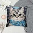 thumbnail image 2 of Nawypu Snow Cat Pillow Covers  Christmas Tree White Snowflake Decorative Pillow Cases  Cushion Case Holiday Farmhouse Home Decor For Sofa Room Porch Outdoor, 2 of 5