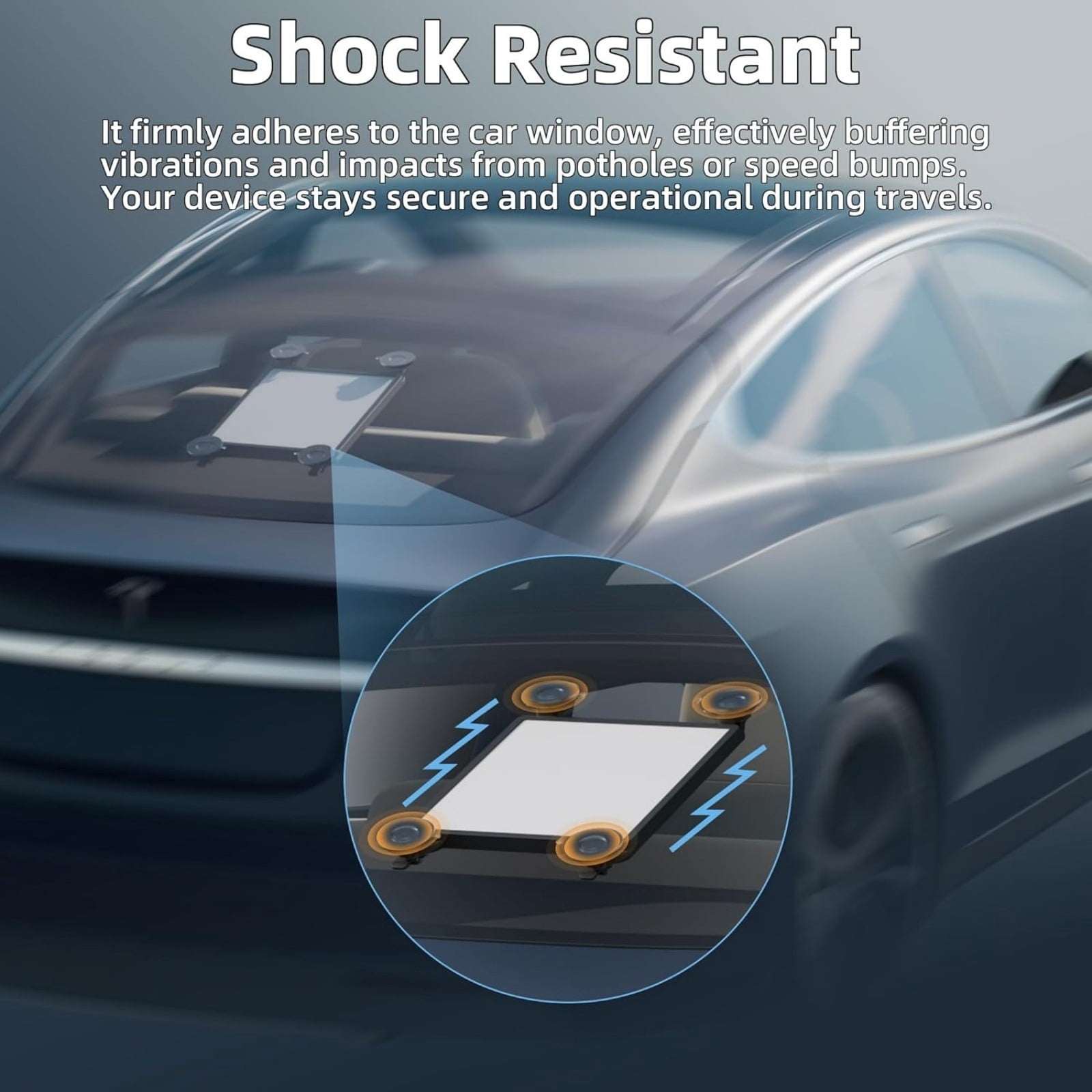Starlink Mini Car Mount Silicone Suction Case – Secure Windshield Suction Holder & Protective Silicone Cover for Starlink Mini, Anti-Glare, Shock-Absorbing, Travel-Ready Vehicle Mount