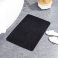 thumbnail image 2 of Black Bathroom Rugs Memory Foam Bath Mats for Bathroom Floor Mats Cobblestone Non-Slip Bath Rug Water Absorbent Indoor Door Mat Outdoor Kitchen Rug Shower Mat,20" x 32", 2 of 10