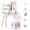 White, variant on Costway Kids Vanity Set with 3-Color Lighting Modes, Adjustable Brightness, Mirror Cabinet Pink
