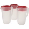 thumbnail image 2 of Rubbermaid SYNCHKG097314 644766082384 Pitcher 2.25 qt-White with Red Cover 3-Pack, 2 of 6