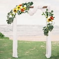 thumbnail image 2 of Guirnalda de arco de boda Strade Fareast Limited telón de fondo Floral creativo decoración de señal de bienvenida para puerta delantera grande 42 cm x 55 cm 2 Amarillo, 2 of 8
