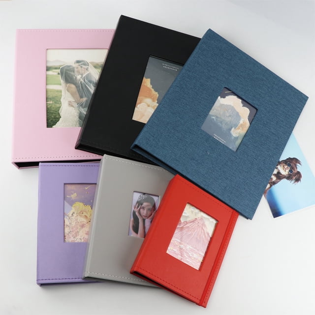 Álbum de fotos de tela de la serie 3 pulgadas, 6 pulgadas, 7 pulgadas, 10 pulgadas, álbum de fotos con inserción Álbum conmemorativo para almacenar fotos, álbum conmemorativo de vacaciones