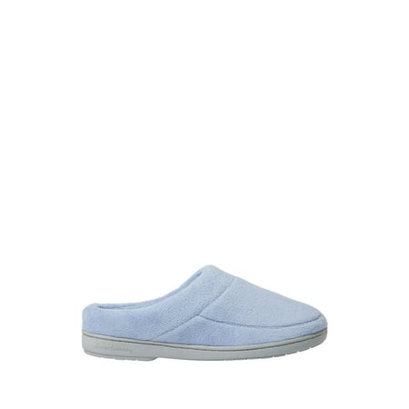 Dearfoams Womens Elaine Microfiber Terry Moc Toe Clog slippers