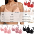 thumbnail image 2 of Ohufall 2PC Women's Bra Adjustable Strap Deep V Push Up Bra Wirefree Comfort Support Seamless Underwear, 2 of 7