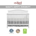 thumbnail image 6 of Oxford Baby Emerson 4-in-1 Convertible Crib, Snow White, GREENGUARD Gold Certified, Wooden Crib, 6 of 12