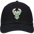 thumbnail image 2 of Men's '47  Black Milwaukee Bucks Core Logo Clean Up Adjustable Hat, 2 of 4