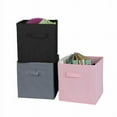 thumbnail image 3 of AMERTEER Foldable Storage Collapsible Folding Box Home Clothes Organizer Fabric Cube Case, 3 of 8