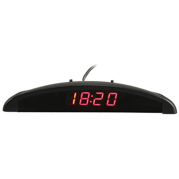 Termómetro digital LED 3 en 1 YONGSHENG para coche 12V rojo