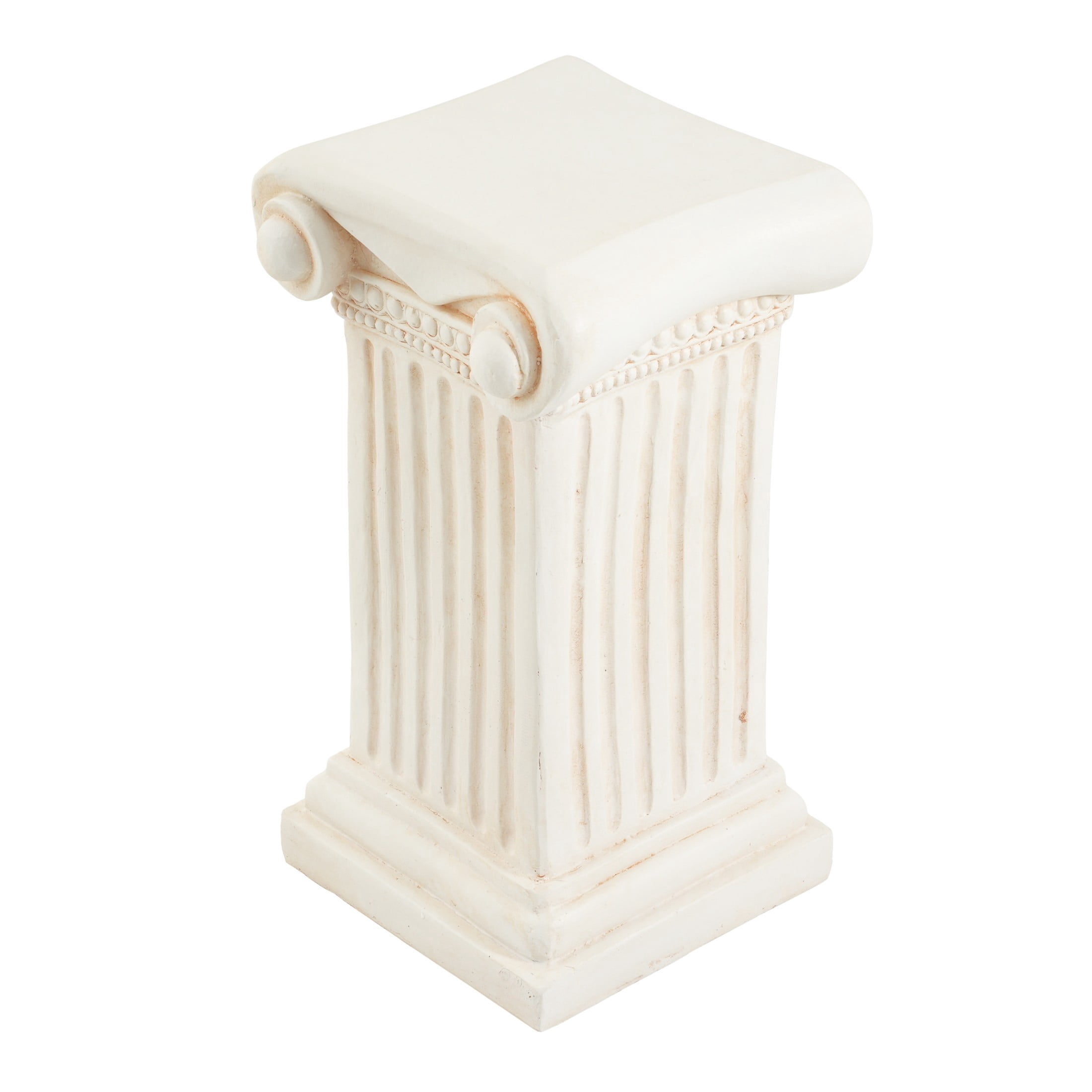 Christopher Knight Home 18.11" MGO Roman Column Stand, Decorative Plants & Flowers Pedestal, Antique White