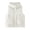 White-1, variant on Puffer Vest for Women Winter Sleeveless Zip Snap Button Jacket Stand Collar Quilted Vest Warm Gilet with Pockets