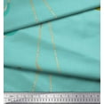 thumbnail image 2 of Soimoi Green Rayon Fabric Leaves & Ranunculus Floral Printed Craft Fabric by the Yard 58 Inch Wide, 2 of 3