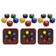 thumbnail image 2 of Juego tradicional Juego Gonggi Jack Stone Pebbles Set Hand Eye Coordination Training Toy Gonggi Juego para juegos de fiesta de juego, 2 of 8