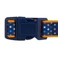 thumbnail image 5 of Blueberry Pet Multicolor Polka Dot Neoprene Padded Dog Collar in Passion Orange, Large, Neck 18"-26", 5 of 6