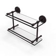 thumbnail image 2 of Prestige Regal 16 Inch Double Glass Shelf with Gallery Rail - PRBP-2/16-GAL-ABZ, 2 of 3