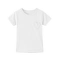 thumbnail image 3 of Zanarzt Toddler Girls Summer Clothes Girls Solid Tshirt Cotton Girls Short Sleeve Tops Kids Fashion Cute Crewneck Athletic T Shirts Trendy Tee White,8-9 Years, 3 of 9