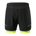 thumbnail image 2 of 2-In-1 Men Running Shorts with Zipper Pockets Quick Dry Exercise Shorts for Training Gym Workout, 2 of 7