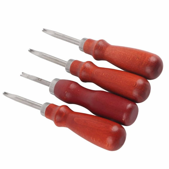 Beveler 4 Pcs Leather Edger Leather Edge Chamfering Knife Sharpener Hand Made DIY Leather Tool Leather Edge Beveler