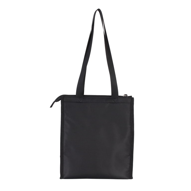 Mainstays Black Polyester Reusable Lunch Bag, 7.5L photo 3