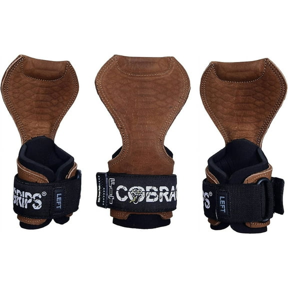 Fit Cobra Grips Weight Lifting Gloves Heavy Duty Straps Alternative Power Lifting Hooks for Deadlifts Adjustable Neoprene Padded Wrist Support Bodybuilding