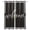 White, Black, Gray, variant on White Welcome Blackout Curtains Light Blocking Print Window Curtains, Modern Minimalist Black Striped Border Thermal Insulated Window Drapes for Living Room Kitchen Cafe (2 Panels, 55"W x 39"L)