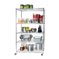 thumbnail image 5 of Seville Classics UltraDurable® 5-Tier NSF Steel Wire Shelving, 48" W x 24" D, Plated Steel, 5 of 15