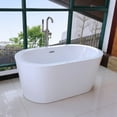 thumbnail image 3 of WOODBRIDGE 56" Freestanding Bathtub Contemporary Soaking Tub BTA0088, 3 of 6