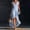 Light Blue, variant on Delayuji Women's Summer Dress Ruffled Hem Sleeveless V Neck Tank Dress Long Dresses Beach Vacation Dress Wedding Guest Dresses
