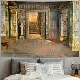 thumbnail image 2 of BCIIG  Egyptian Temple Tapestry Ancient Mysterious Hieroglyphic Carvings Wall Hanging Decor Bohemian Hippie Trippy Large Tapestry for Bedroom Living Room Dorm 50x40inch, 2 of 6