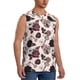thumbnail image 2 of Fotbe Retro Red Black Roses Men's Camiseta sin Mangas Estampada para Hombres, Playera Casual para Gimnasio, Entrenamiento, Playa-XX-Large, 2 of 7