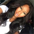 thumbnail image 2 of DOPI Dark Brown Brazilian Hair African American Curly Wavy Women Wig Hair, 2 of 5