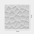 thumbnail image 4 of Goodhd 10Pc 3D Tile Stone Brick Wall Sticker Soft Foam Panels 35*35Cm-White, 4 of 9