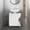 White#1, variant on Vanity With Sink, Phillips Under Sink Cabinet, Double Door Storage with Open Back for Pipes, Wide Unit, Freestanding Cabinet, White, White Bathroom Vanity,Particle Board Single Sink Vanity