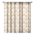 thumbnail image 1 of Society6 Emanuela Carratoni Retro Flowers Mix Single Panel Sheer Window Curtain 50" x 108", 1 of 1