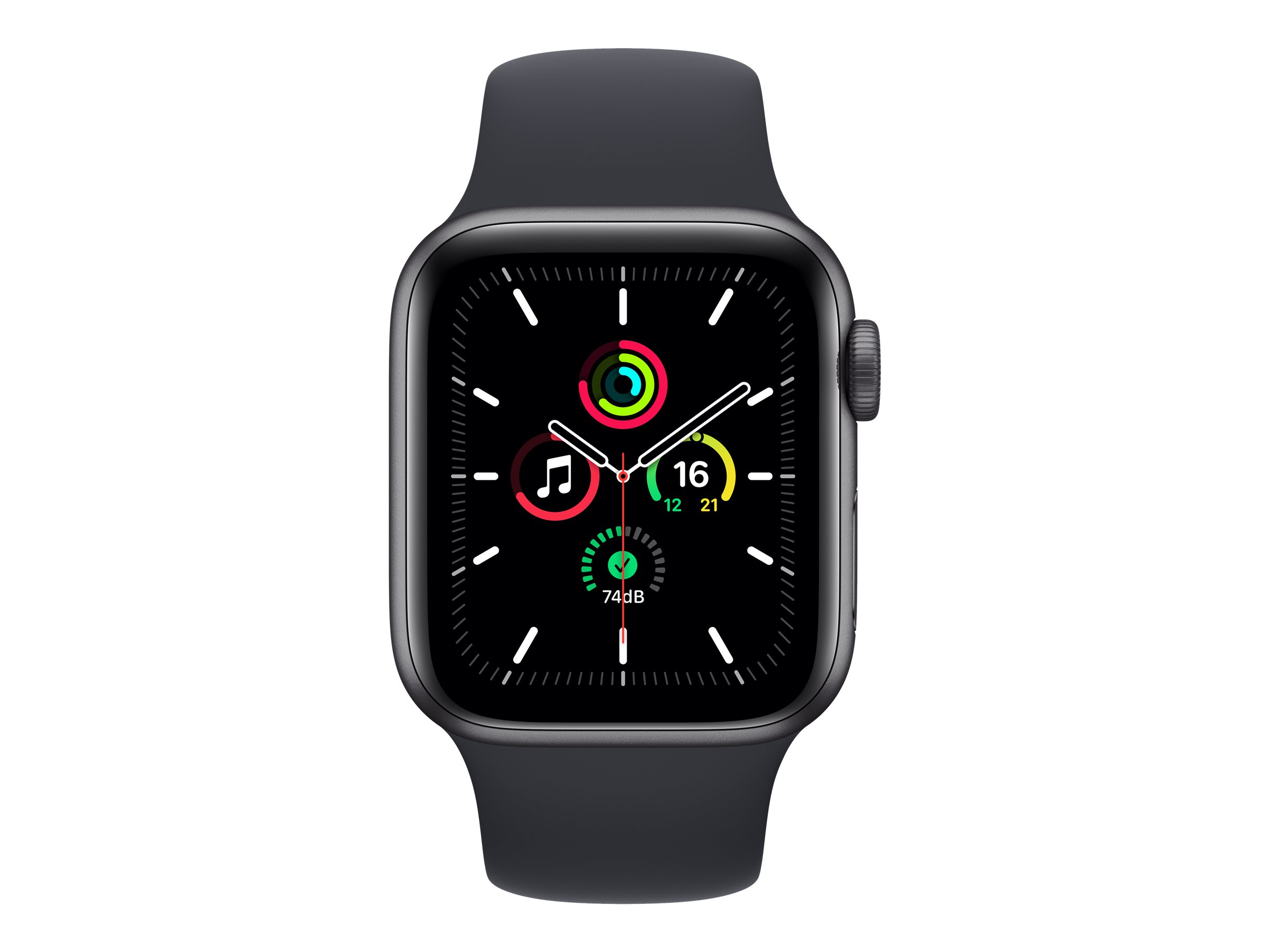 Apple Watch SE (1st Gen) GPS, 40mm Space Gray Aluminum Case with Midnight Sport Band - Regular - image 4 of 9