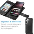 thumbnail image 4 of Galaxy S23/S23 Plus/S23 +/S23 Ultra 5G Wallet Case, Samsung Galaxy S23 Plus PU Leather Case,Njjex Luxury Leather [9 Card Slots Holder] Carrying Folio Flip Cover [Detachable Magnetic Hard Case]-Black, 4 of 5