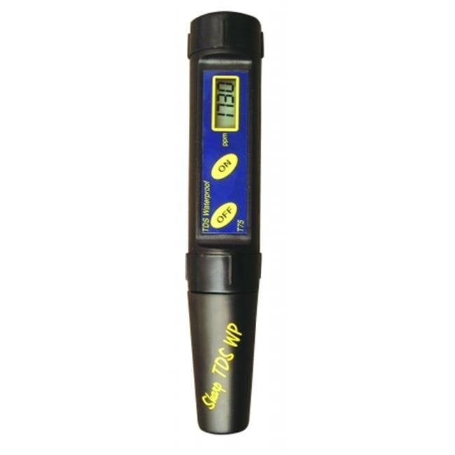 +/-0.2 percent Accuracy 1 ppm Resolution 0 to 1999 ppm Milwaukee T75 Waterproof TDS/Temp Tester with Replaceable Electrode 