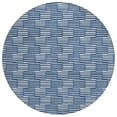 thumbnail image 2 of Addison Rugs Chantille Indoor/Outdoor Transitional Lines Navy Washable Round Rug, 8' x 8', 2 of 6