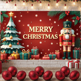 thumbnail image 6 of Santa Claus Christmas Banner Cartoon Character Merry Christmas Decoration for Holiday Party Indoor Event Celebration, 6 of 9
