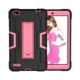 thumbnail image 3 of FIEWESEY for Vankyo MatrixPad S8 8" Case,Touch Y80 8" Case,Heavy-Duty Rugged Hybrid case for Winnovo M8/TECLAST P80H/TECLAST P80X/TECLAST MIX/Haehne 8 inch tablet/VUCATIMES N8 8 Inch (Black/Pink), 3 of 7