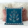 thumbnail image 3 of Amrita Sen Designs CAPL756FSDS-BL-18x18 18 x 18 in. Mughal Buta Suede Blown & Closed Pillow - Sea & Green, 3 of 5