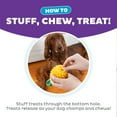 thumbnail image 4 of Outward Hound Dental Pineapple 2-in-1 Dog Chew Toy and Treat Stuffer, Medium, Yellow, 4 of 8