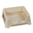 thumbnail image 5 of Serenable Dog Toilet, Dog Potty, Anti- Guard, Raised Fence with Wall, Potty Pan for , Small Animals, Outdoor , beige, 5 of 9