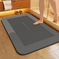thumbnail image 2 of Diatomaceous Earth Bath Mat Super Absorbent Non Slip Fast Drying Soft Floor Mat for Bathroom Shower Laundry Bedroom Kitchen RV, 2 of 9