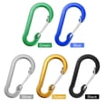 thumbnail image 1 of Clip Mousqueton Clips Mini Porte-Clés en Alliage d'Aluminium Mousqueton Clip Anneaux en D pour Camping Randonnée Pêche Randonnée, 1 of 4