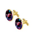 thumbnail image 2 of Flamingo Stylish Men's Cufflink Set & Shirt Clip, for Formal Attire, Made of Stainless Steel, Ideal for Weddings and Business Meetings, 2 of 6