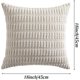 thumbnail image 3 of 4 Fundas de cojín Decorativas, Funda de cojín de Pana para sofá, Funda de Almohada a Rayas de Estilo Bohemio de Pana Suave para sofá, Cama, decoración del hogar de Granja (Gris), 3 of 4