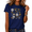 1-Navy blue, variant on Cozymy Women's Aesthetic Wildflower Tees Short Sleeve Crewneck T-Shirts Retro Daisy Floral Print Art Trendy Everyday Tops